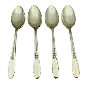 International Silver Wm Rogers & Son - Gardenia - 4 Teaspoons - 6"